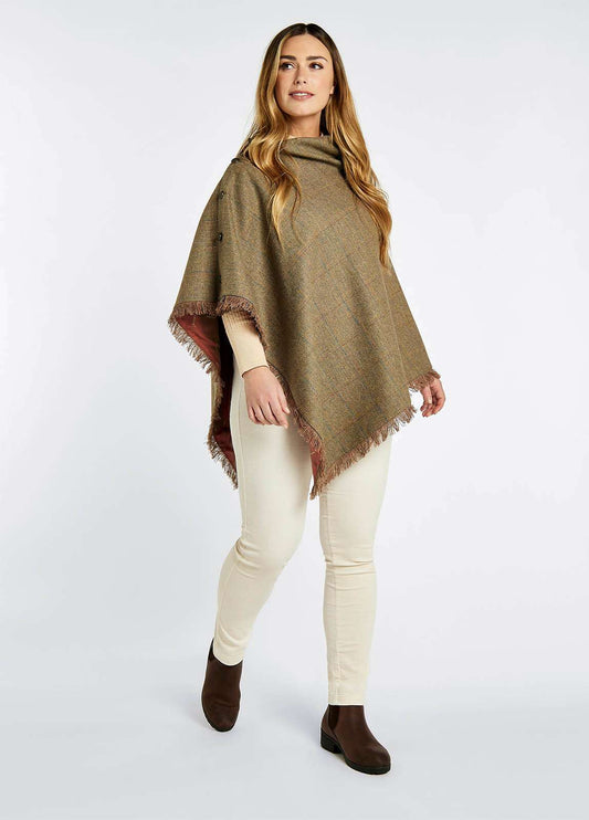 Dubarry <br> Hazelwood Tweed Poncho Burren