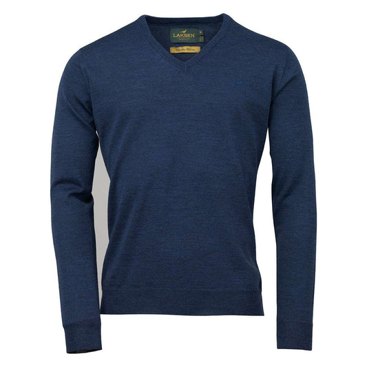 Laksen Sporting <br> Sussex v-neck cornflower