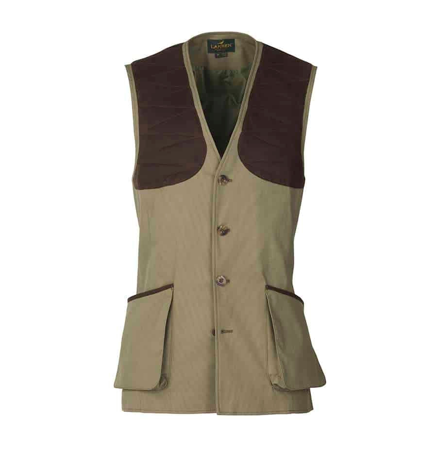 Laksen Sporting <br> Cottonwoods Leith Shooting Vest Plantation Green