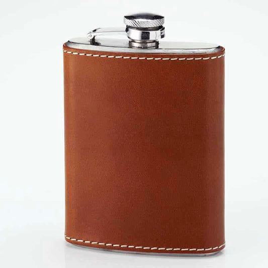 Laksen Sporting <br> Pocket Flask Mahogany