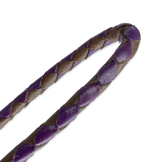 Leather by Beth <br> Retrieverline Cognac/Purple 150cm