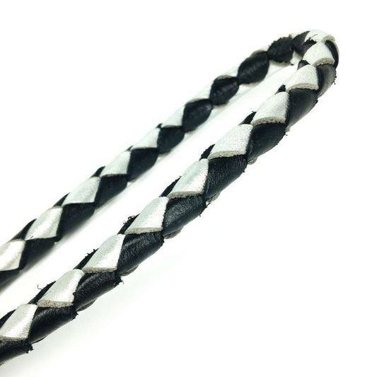 Leather by Beth <br> Retrieverline Black/Silver 150cm