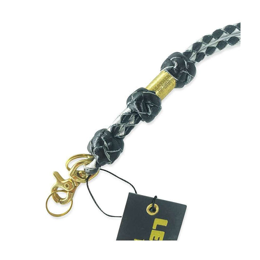 Leather by Beth <br> Whistle Line Black/Silver