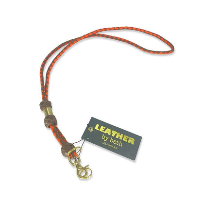 Leather by Beth <br> Whistle Line Cognac/Orange