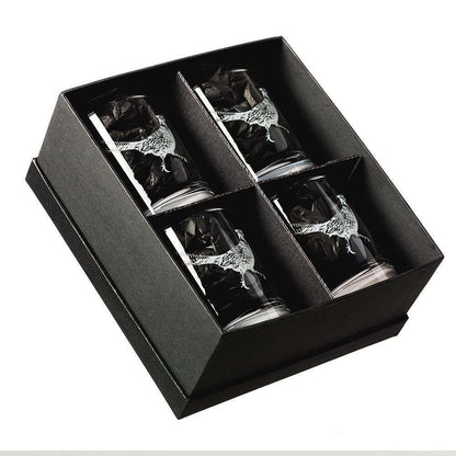 Pheasant Glass Set (of 4)
