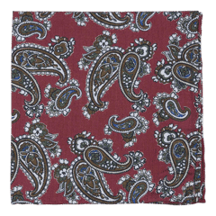 Red Silk Pocket Square