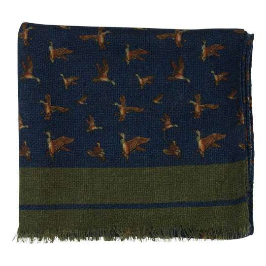 Portia <br> Wool Scarf Duck Blue