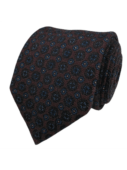 Portia Burgundy Wool Tie