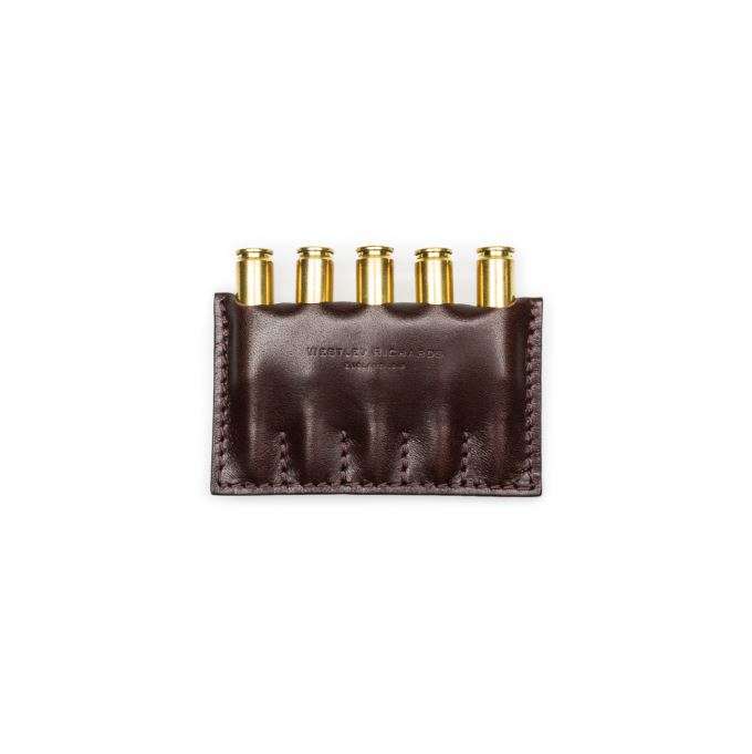 Westley Richards Open Ammu Wallet in Dark Tan