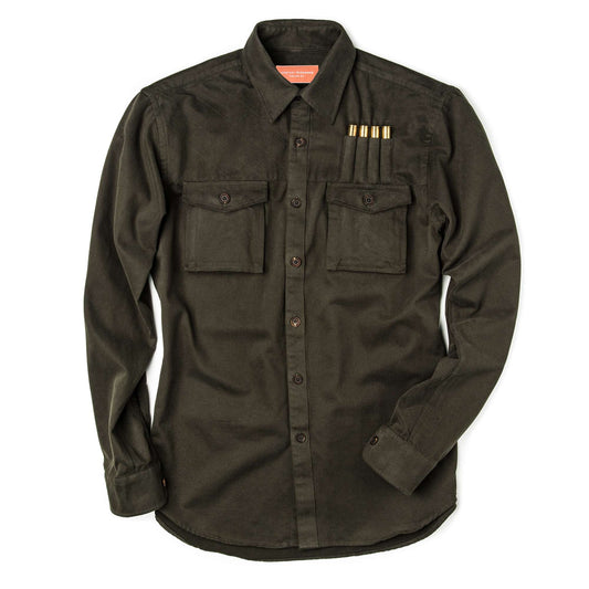 Westley Richards <br> Expedition Safari Shirt Brushed Green